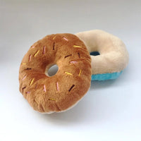 Donut plush squeaky toy
