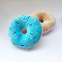 Donut plush squeaky toy trio (3 pack)
