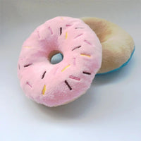 Donut plush squeaky toy trio (3 pack)
