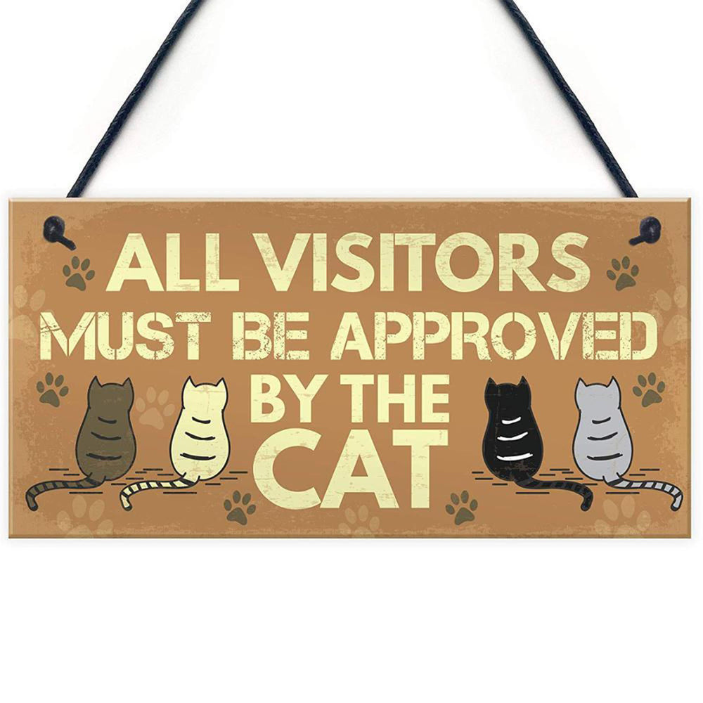 All visitors must be approved by the cat