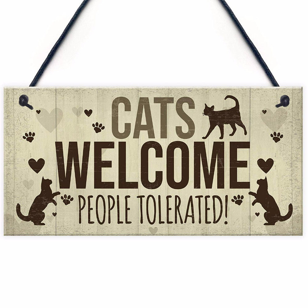 Cats welcome people tolerated