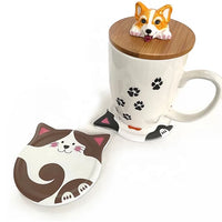 Ceramic Cat Coasters
