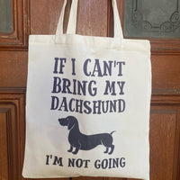 Dachshund tote bags